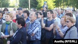 Акция против пенсионной реформы в Набережных Челнах