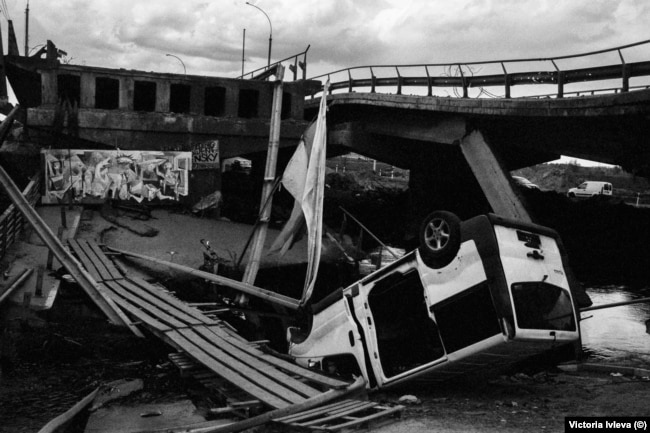 Киевская область. Дорога на Ирпень. 29 апреля 2022