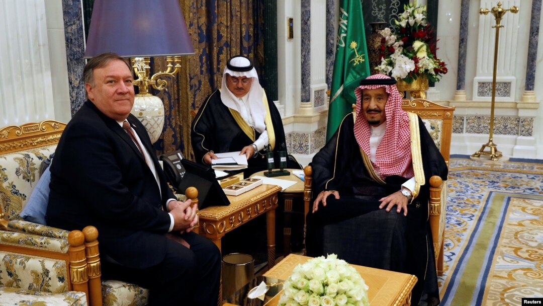 Mike Pompeo i kralj Salman, Rijad