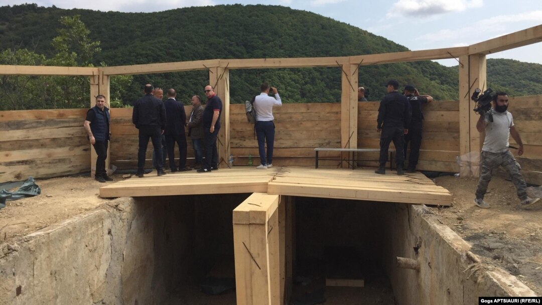 Georgia's wooden observation post is near the town of Chorchana, 110 kilometers northwest of Tbilisi.