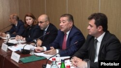 Armenia - Leaders of Armenian business associations discuss in Yerevan a controversial Tax Code approved by parliament, 17Jun2016.