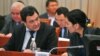 Shamil Atakhanov (left, in file photo) previously headed the Kyrgyz National Security Committee.