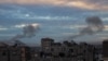 دود ناشی از حمله هوایی اسرائیل به رفح، بامداد سه‌شنبه ۲۴ بهمن
