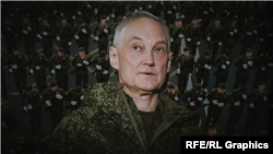 Коллаж: Министр обороны Андрей Белоусов и российские военнослужащие.