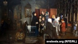 Аляксей Карзухін, «Перад споведзьдзю» (1877)