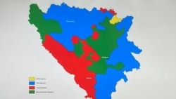 Kontroverzna mapa podjele Bosne i Hercegovine prezentirana na Tradfest u Zagrebu.