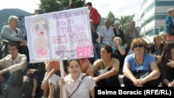 Sa protesta za JMBG, Sarajevo, jul 2013.