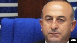 France -- President of the Council of Europe Parliamentary Assembly Mevlut Cavusoglu attends a debate at the PACE in Strasbourg, 26Jan2011