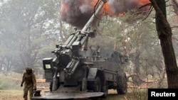 Українські військові ведуть вогонь у Запорізькій області, 16 лютого 2026 року