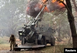 Українські військові ведуть вогонь по російських військах із французької САУ Caesar, Запорізька область, 16 лютого 2026 року