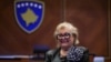 Justina Široka Pulja u Skupštini nakon što je izabrana za predsednicu Kosova, Priština, 7. oktobra 2026.