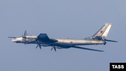 A Russian Tu-95 Bear strategic bomber (file photo)