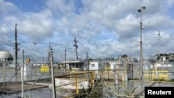 Proizvodni pogon Shell Norco poplavljen je nakon uragana Ida, Louisiana, SAD, 30. augusta 2021. 