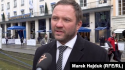 Міністр закордонних справ Естонії Маргус Цахкна дає інтерв'ю Радіо Свобода після 62-ї Мюнхенської безпекової конференції. Німеччина, Мюнхен, 15 лютого 2026 року