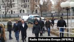 Обвинетиот Сашо Мијалков пристигнува пред Суд на ново рочиште за случајот за незаконско следење на комуникациите во УБК „Таргет-Тврдина“ на Специјалното јавно обвинителство.