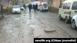Разбитые дороги в городе Коканде.