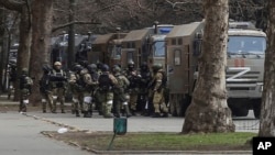 Руските сили го окупираа украинскиот град Херсон од почетокот на март. (фотографија од датотека)