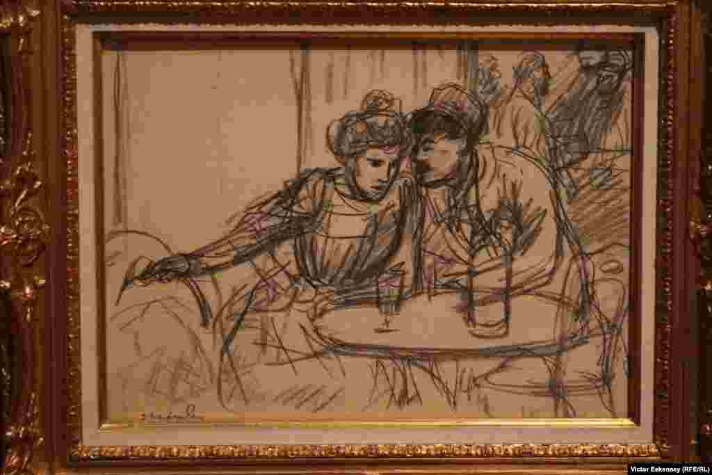 Théophile-Alexandre Steinlen, Couple au café (nedatat).