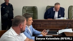 Адвокати Василя Гончарука під час судового засідання. 27 липня 2026 року.