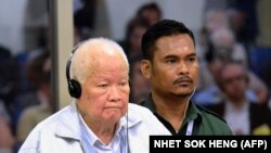 Kije Sampan tokom izricanja presude, Pnom Pen, Kambodža, 16. novembar 2018.