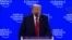 Switzerland - US President Donald Trump at the World Economic Forum in Davos, Switzerland - screen grab - Reuters