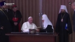 Рускиот патријарх на историска средба со Папата