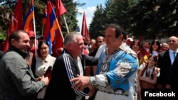 Armenia - Prosperous Armenia Party leader Gagik Tsarukian campaigns in Kotayk province, May 11, 2026.