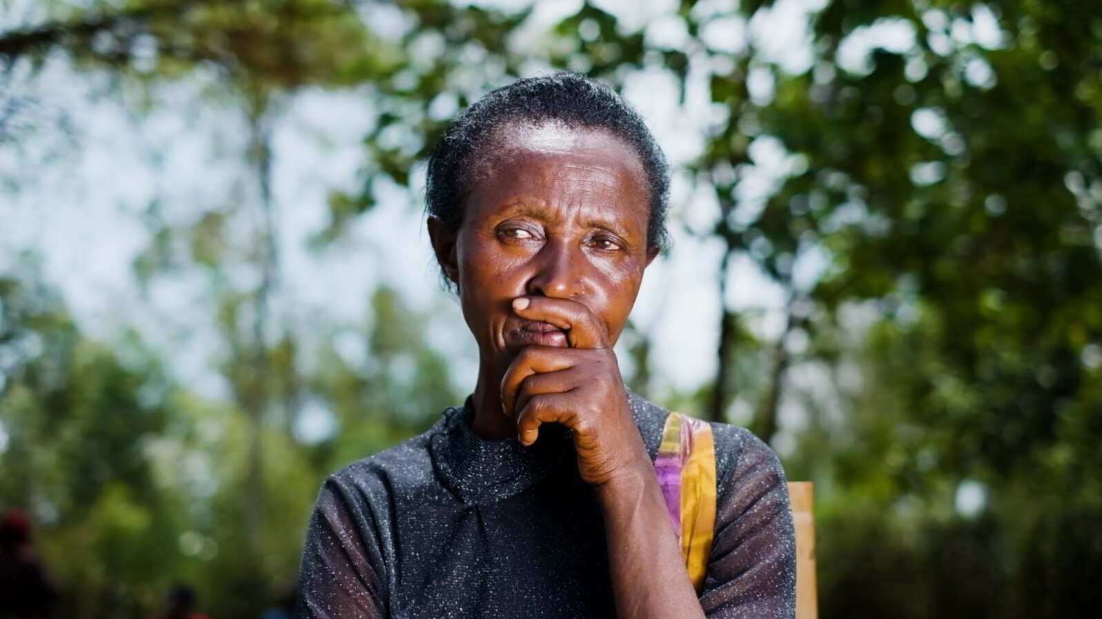 RWANDA - Margaret Murekatete, genocide survivor, speaks to RFE/RL in the village of Rukara