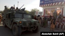 Боевики в Афганистане, захваченном движением «Талибан» (запрещено в Кыргызстане и других странах) 