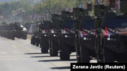 Deo opreme prikazan na vojnoj paradi u Beogradu, 20. septembar 2025.