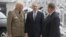 Президентът Румен Радев (в средата), министърът на отбраната Красимир Каракачанов (вдясно) и началникът на отбраната Андрей Боцев