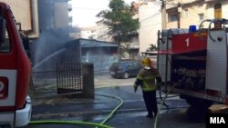 Пожар зад судот во Струмица