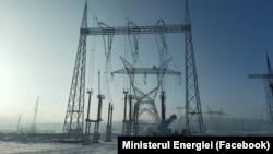Linia Vulcănești - Chișinău, într-o fotografie difuzată de ministerul Energiei de la un prim test, care a avut loc pe 22 ianuarie 2026