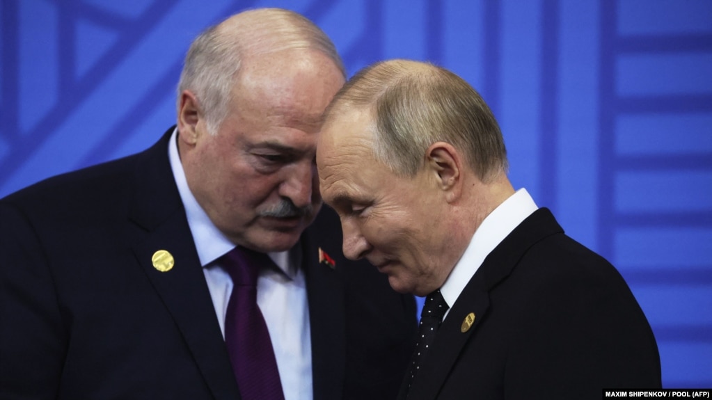 Владимир Путин и Александр Лукашенко