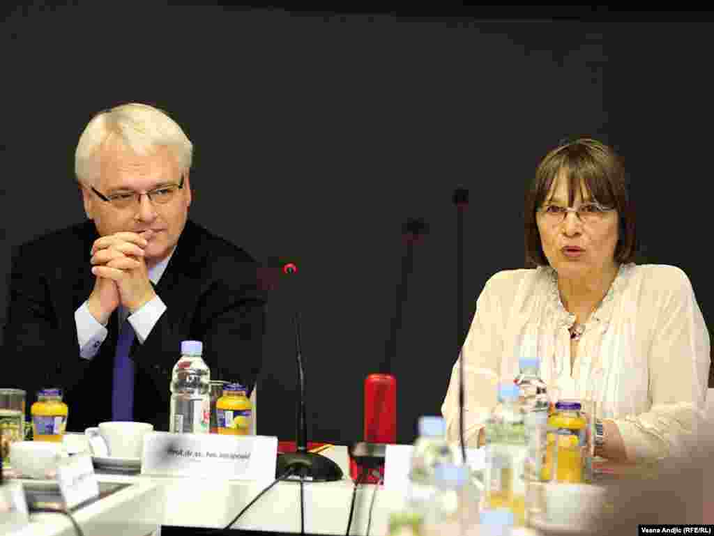 Ivo Josipović i Nataša Kandić, 19. jul 2010. - Hrvatski predsednik se drugog dana posete susreo sa predstavnicima Nevladinih organizacija