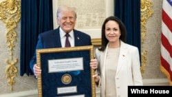 Дональд Трамп и Мария Корина Мачадо