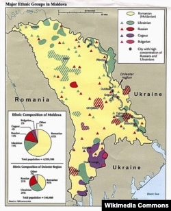 Етнічний склад населення Молдавської РСР за останнім радянським переписом 1989 року