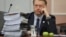 Председатель "Яблока" Николай Рыбаков в суде, 17 августа 2026
