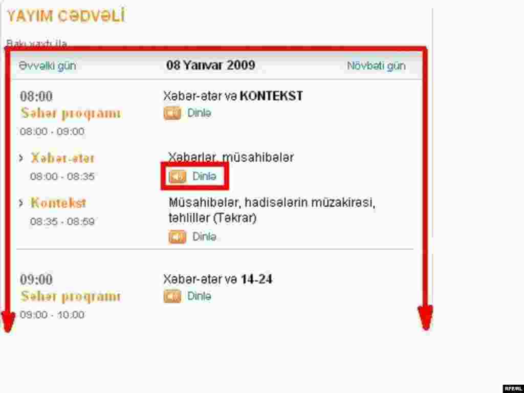 «Azadlıq» radiosunu internetdə necə dinləməli #47