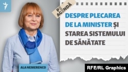 Ala Nemerenco, despre plecarea de la Ministerul Sănătății și problemele din sistem