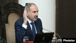 Armenia -- Prime Minister Nikol Pashinian holds a cabinet meeting in Yerevan, February 20, 2020.