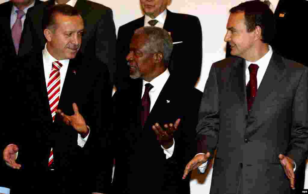 اردوغان و عنان در استانبول