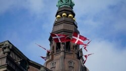 Zastave Danske na dvorcu Christiansborg u Kopenhagenu