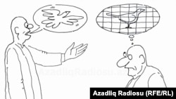 Raşid Şerifiň çeken karikaturasy (Guş).