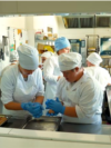 Moldova, Igor Alii has Down syndrome and for the past five years, he has been working as an assistant chef Razeni social canteen.