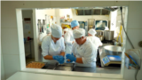 Moldova, Igor Alii has Down syndrome and for the past five years, he has been working as an assistant chef Razeni social canteen.