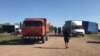Kazakhstan – cars / truckers on the Samara-Shymkent highway. Aktobe region, 02 June 2021