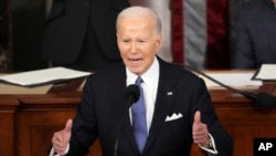 Predsjednik Joe Biden drži govor o stanju Unije na zajedničkoj sjednici Kongresa na Kapitolu SAD-a, u četvrtak 7. 3. 2024. u Washingtonu