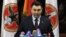 Armenia - Ruling Republican Party spokesman Eduard Sharmazanov meets the press, Yerevan, 10Apr2014.