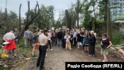 Протест проти вирубки дерев на Теремках, Київ, 8 серпня 2026 року 